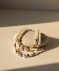 Multicolor Pearl Double-Strand Necklace