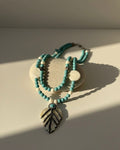 Turquoise & Mother-of-Pearl Statement Necklace