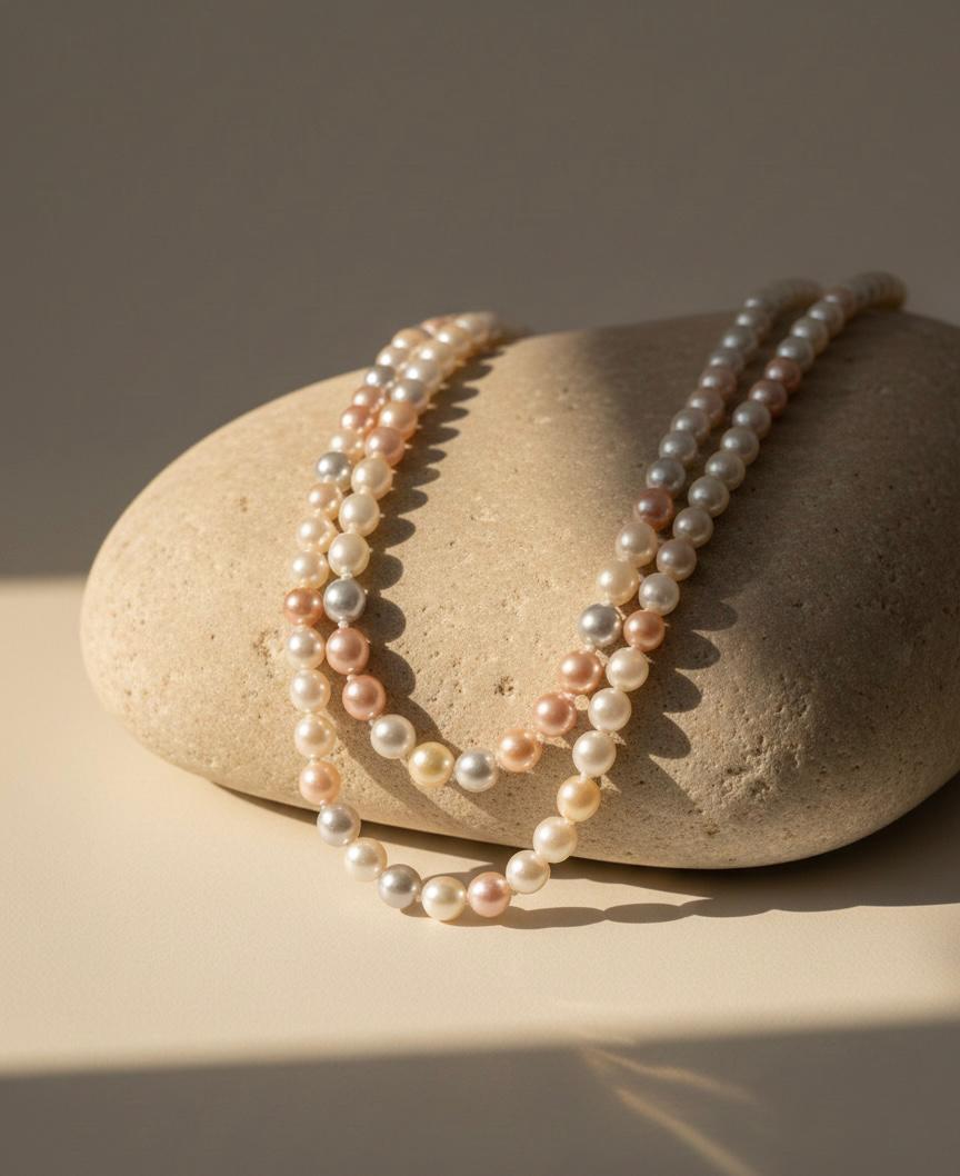 Lustre Harmony Double-Strand Pearl Necklace